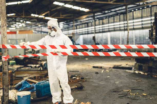 Professional Biohazard technician working in Edgewater, NJ